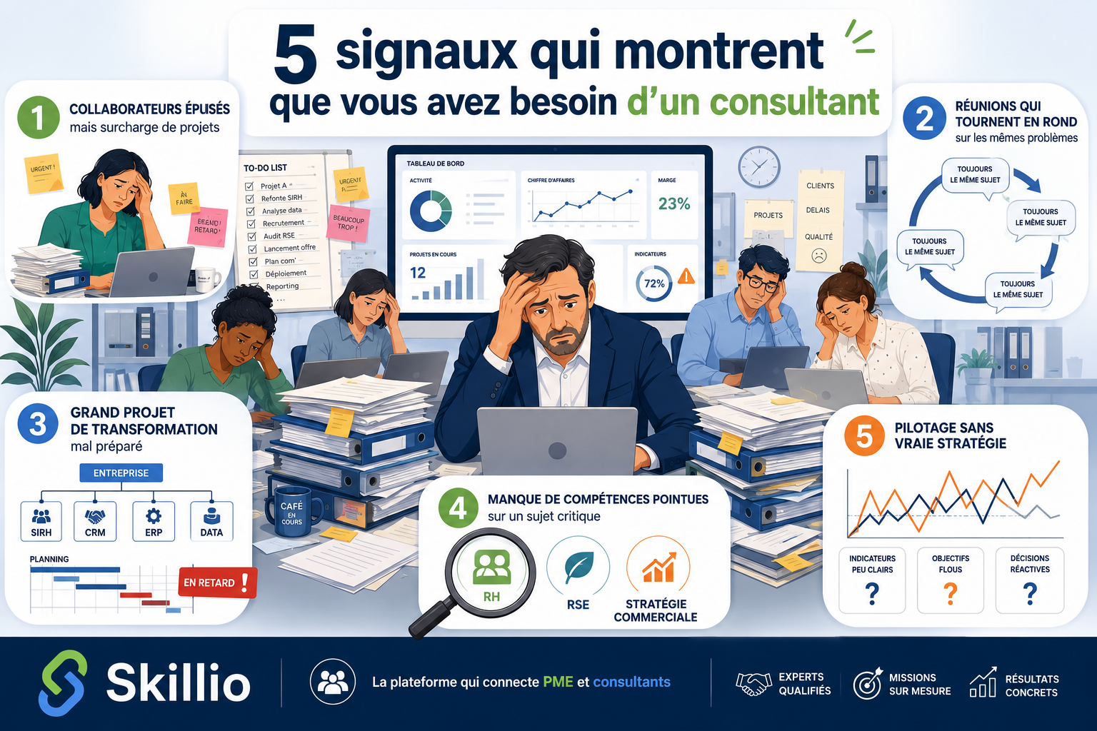 5 signaux qui montrent que votre PME a besoin d’un consultant